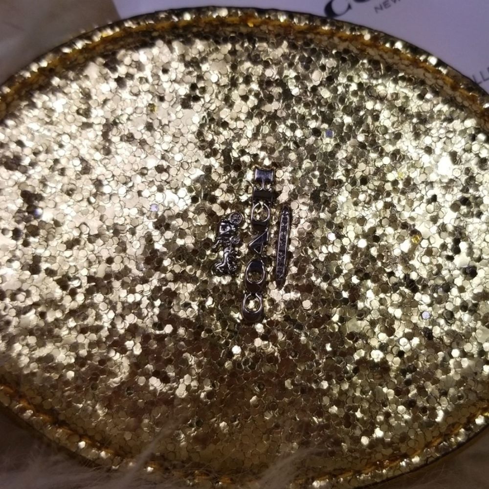 Coach glitter lemon coin purse, nwt - Picture 2 of 5